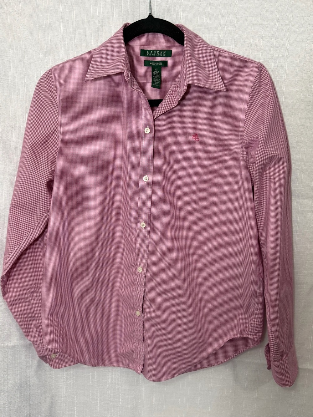 Ralph Lauren Boy’s red Micro-Check Button-Down Shirt
